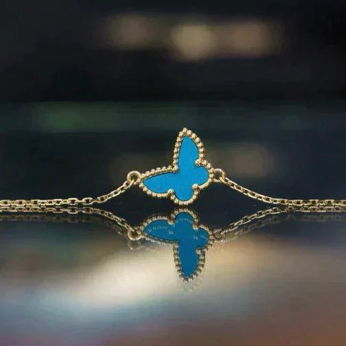 [Solara Jewelry]BUTTERFLY TURQUOISE BUTTERFLY BRACELET