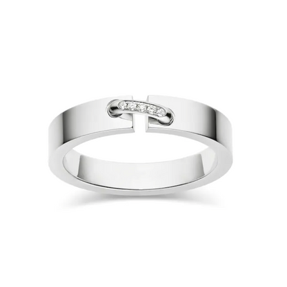 [Solara Jewelry]ALLIANCE LIENS VIDENCE DIAMOND 4MM RING