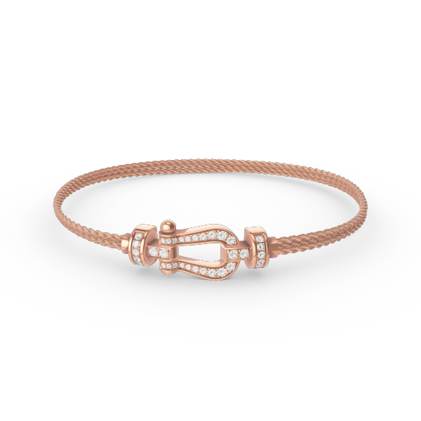[Solara Jewelry]FORCE SMALL HORSESHOE  DIAMOND CHAIN ROPE BRACELET