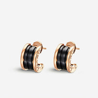 [Solara Jewelry]ZERO 1 PINK GOLD CERAMIC EARRINGS