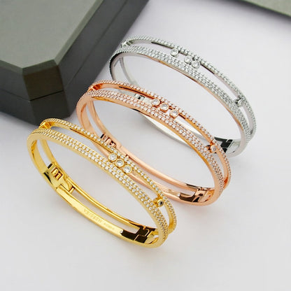 [Solara jewelry]Move Romane pavé bangle