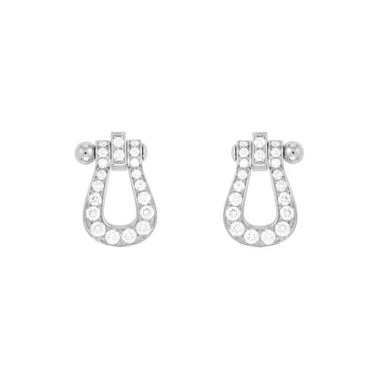 [Solara Jewelry]FORCE 10 FULL DIAMOND STUD EARRINGS MINI MODEL