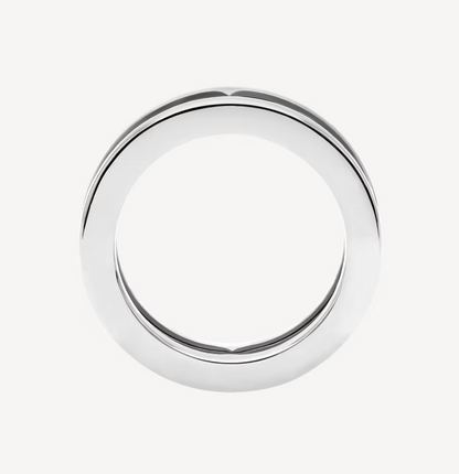 [Solara Jewelry]ZERO 1 ONE-BAND WITH OPENWORK LOGO SPIRAL RING
