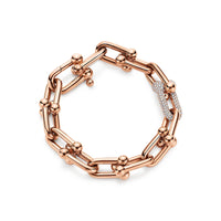 [Solara Jewelry]HARDWEAR BRACELET PINK GOLD AND SILVER DIAMOND