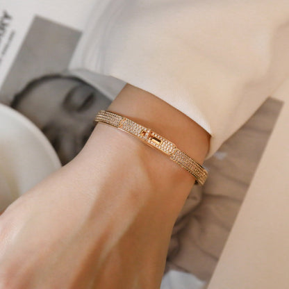 [Solara Jewelry]KELLY BRACELET DIAMOND PAVED