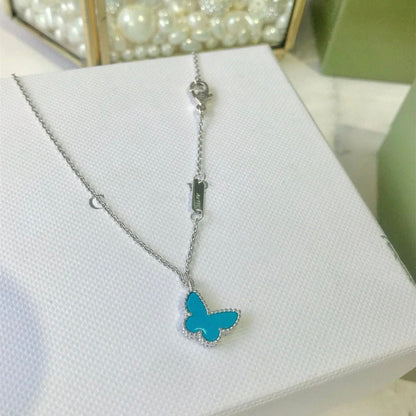 [Solara Jewelry]BUTTERFLY TURQUOISE BUTTERFLY BRACELET SILVER