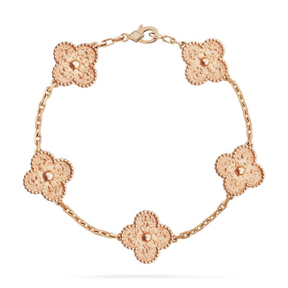 [Solara Jewelry]CLOVER 5 MOTIFS BRONZING BRACELET