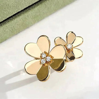 [Solara Jewelry]CLOVER COMOS GOLD DIAMOND RING