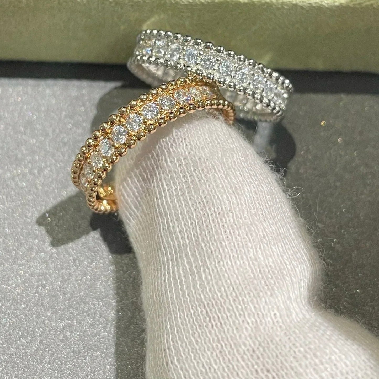 [Solara Jewelry]PERLEE DIAMOND SILVER RING