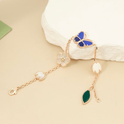 [Solara jewelry]LUCKY SPRING BUTTERFLY 5 MOTIF BRACELET