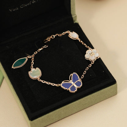 [Solara jewelry]LUCKY SPRING BUTTERFLY 5 MOTIF BRACELET
