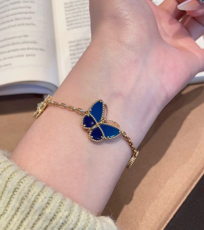 [Solara jewelry]LUCKY SPRING BUTTERFLY 5 MOTIF BRACELET