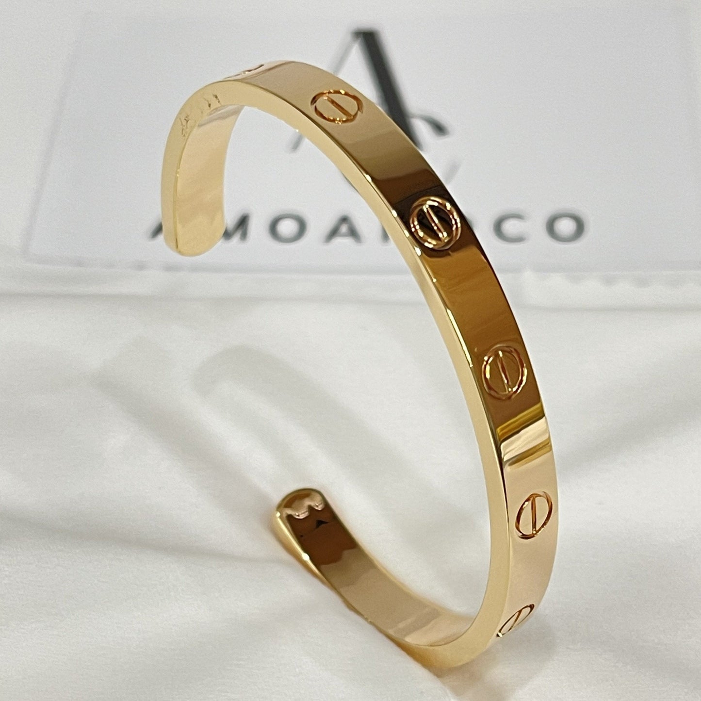 [Solara Jewelry]LOVE BRACELET 6.1MM OPEN CUFF