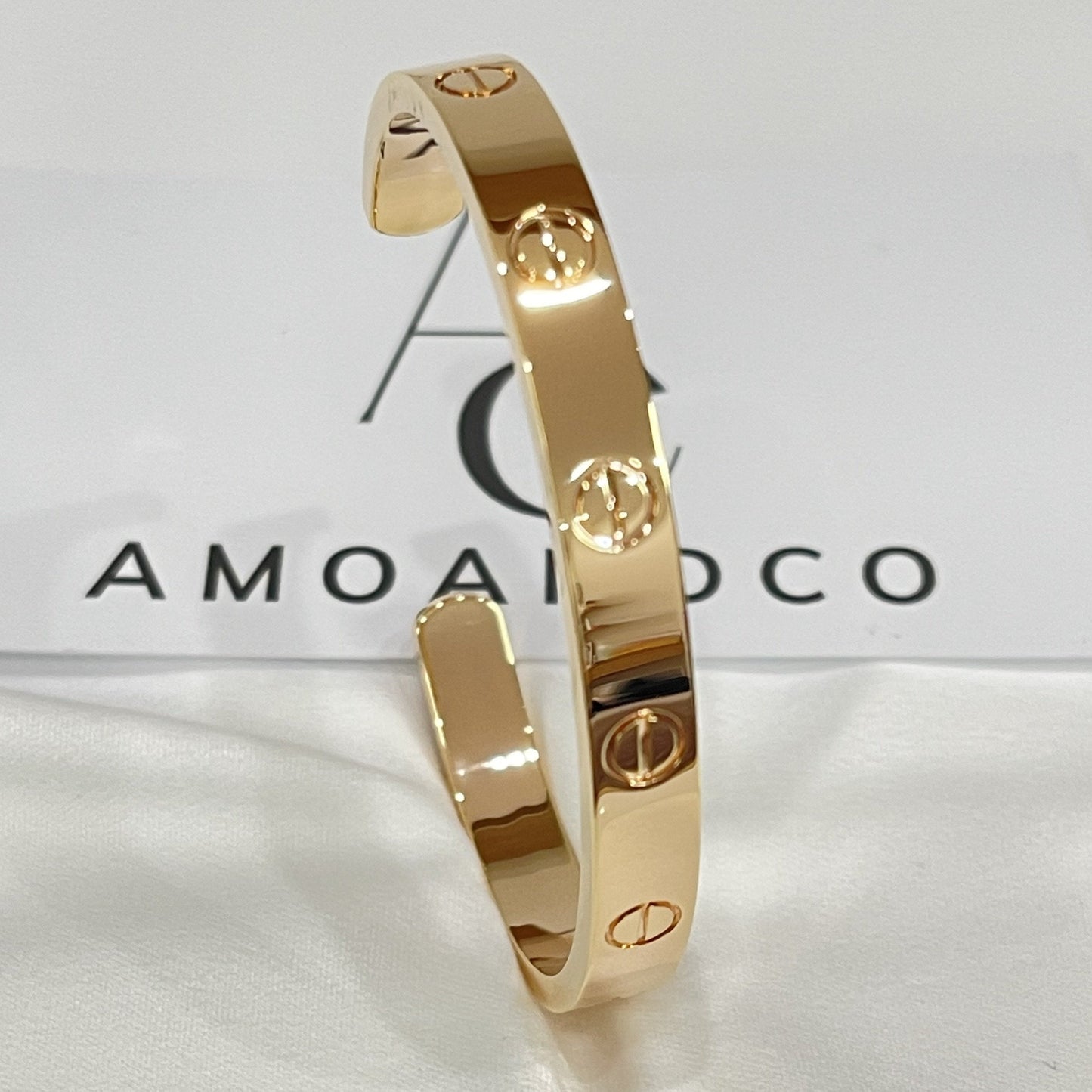 [Solara Jewelry]LOVE BRACELET 6.1MM OPEN CUFF
