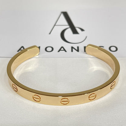[Solara Jewelry]LOVE BRACELET 6.1MM OPEN CUFF