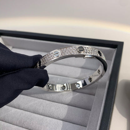 [Solara Jewelry]LOVE BRACELET 6.1MM DIAMOND-PAVED CERAMIC