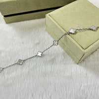 [Solara Jewelry]CLOVER 6 MOTIF WHITE MOP BRACELET