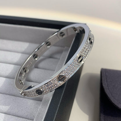 [Solara Jewelry]LOVE BRACELET 6.1MM DIAMOND-PAVED CERAMIC