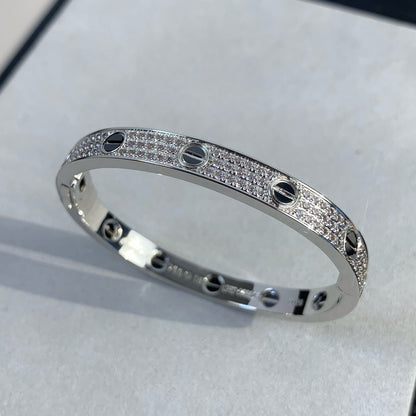 [Solara Jewelry]LOVE BRACELET 6.1MM DIAMOND-PAVED CERAMIC