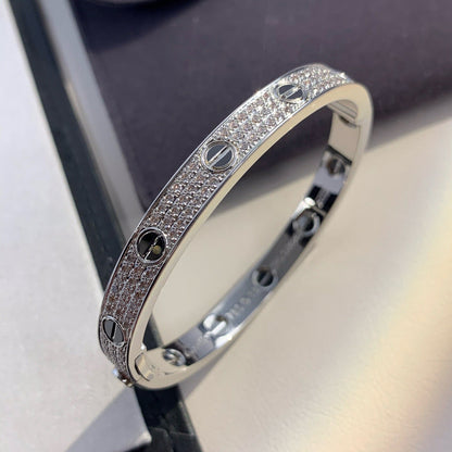 [Solara Jewelry]LOVE BRACELET 6.1MM DIAMOND-PAVED CERAMIC
