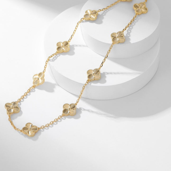 [Solara Jewelry]CLOVERS THE 10-MOTIFS LASER NECKLACE