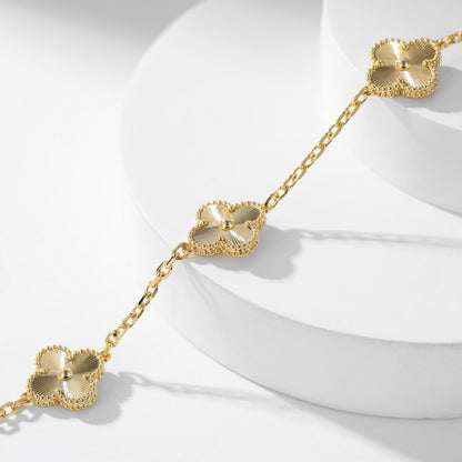 [Solara Jewelry]CLOVERS THE 10-MOTIFS LASER NECKLACE