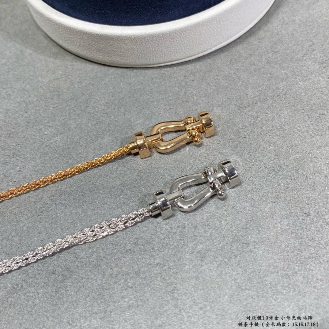 [Solara Jewelry]FORCE SMALL HORSESHOE  DIAMOND CHAIN ROPE BRACELET
