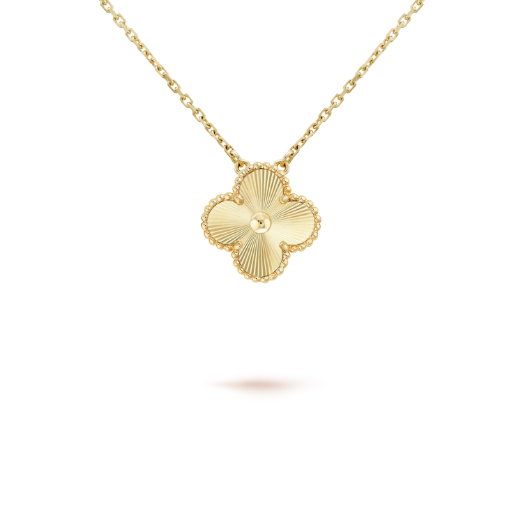 [Solara Jewelry]CLOVER 15MM LASER NECKLACE