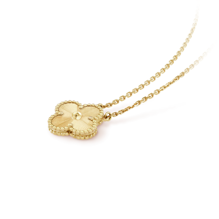 [Solara Jewelry]CLOVER 15MM LASER NECKLACE
