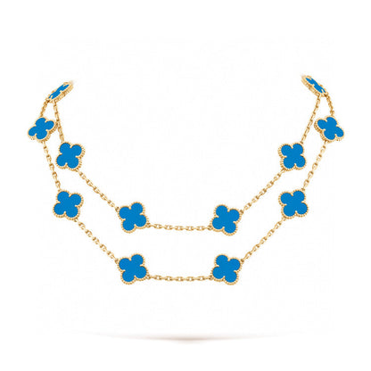 [Solara Jewelry]CLOVER 20 MOTIFS TURQUOISE GOLD