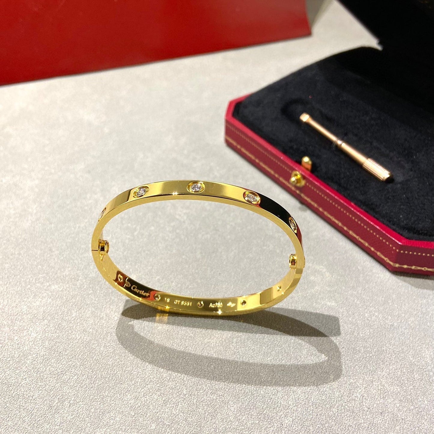 [Solara Jewelry]LOVE BRACELET 6.1MM 10 DIAMONDS