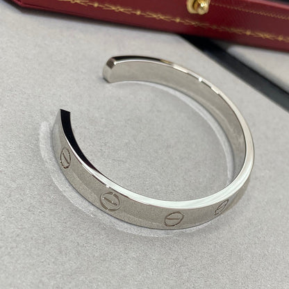 [Solara Jewelry]LOVE BRACELET 6.1MM 1 DIAMOND OPEN CUFF