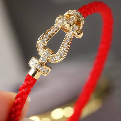 [Solara Jewelry]FORCE LARGE HORSESHOE FULL DIAMOND BRACELET SILVER