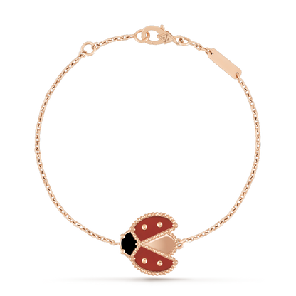 [Solara Jewelry]LUCKY SPRING 1 MOTIF PINK GOLD BRACELET