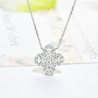 [Solara Jewelry]LOOP NECKLACE FULL MOTIF DIAMOND 16MM MULTIPLE COLORS