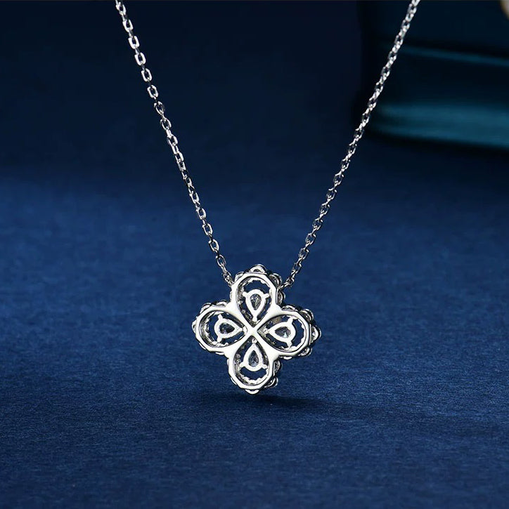 [Solara Jewelry]LOOP NECKLACE FULL MOTIF DIAMOND 16MM MULTIPLE COLORS