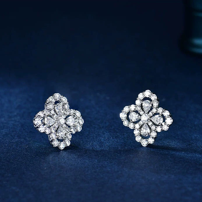 [Solara Jewelry]LOOP EARRINGS FULL MOTIF DIAMOND 16MM