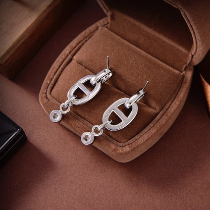 [Solara Jewelry]HM CHAINE DIAMOND EARRINGS