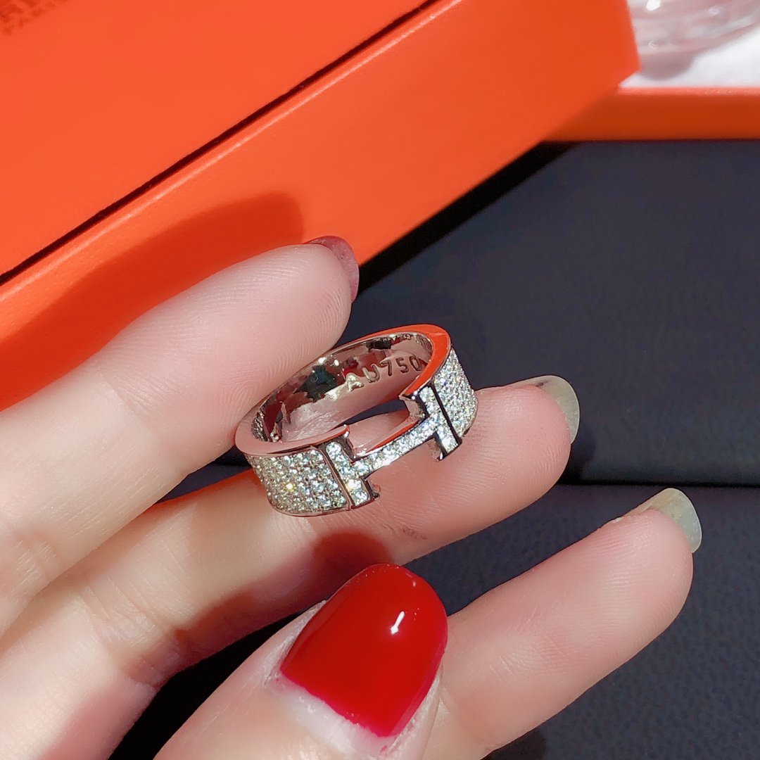 [Solara Jewelry]H RING FULL DIAMOND