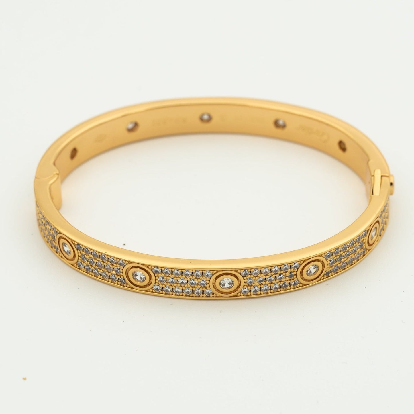 [Solara Jewelry]LOVE BRACELET 6.1MM DIAMOND-PAVED 10 BIG DIAMONDS