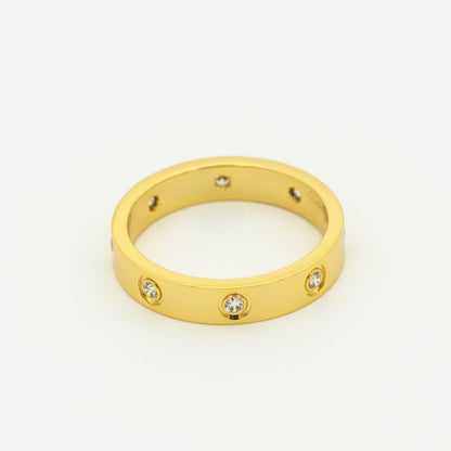 [Solara Jewelry]LOVE RING 3.6MM 8 DIAMONDS