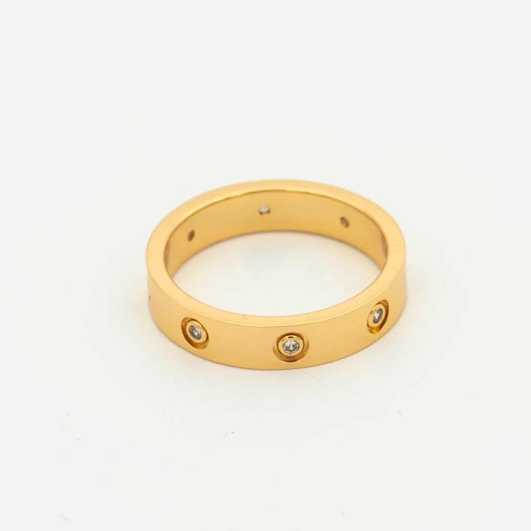 [Solara Jewelry]LOVE RING 3.6MM 8 DIAMONDS
