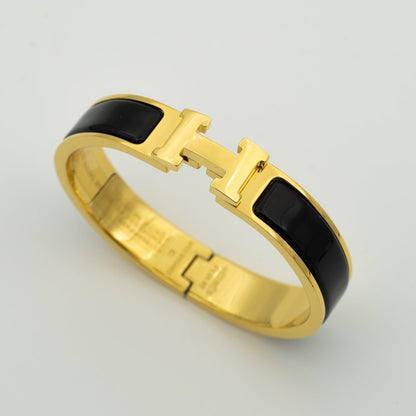[Solara Jewelry]H BLACK BRACELET