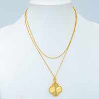[Solara Jewelry]CLOVER 25MM PEDANT NECKLACE GOLD