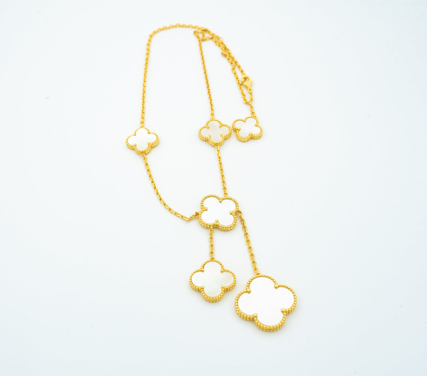 [Solara Jewelry]CLOVER MOTHER OF PEARL NECKLACE 6 MOTIF