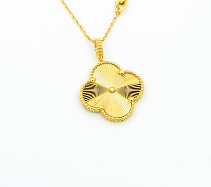[Solara Jewelry]CLOVER 25MM PEDANT NECKLACE GOLD