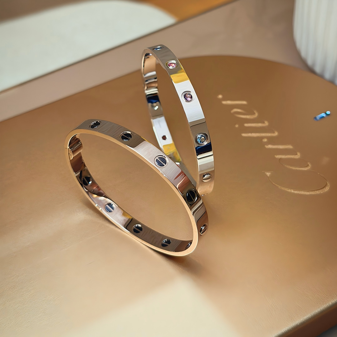 [Solara jewelry]2026 RAINBOW LOVE BRACELET 6.1MM  10 DIAMONDS