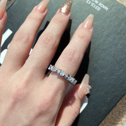 [Solara Jewelry]Exquisite Pear Cut Tennis Ring