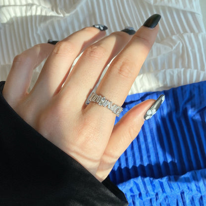 [Solara Jewelry]Delicate Multi Shape Tennis Ring