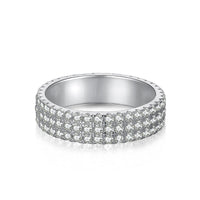 [Solara Jewelry]繊細なラウンドカットテニスリング